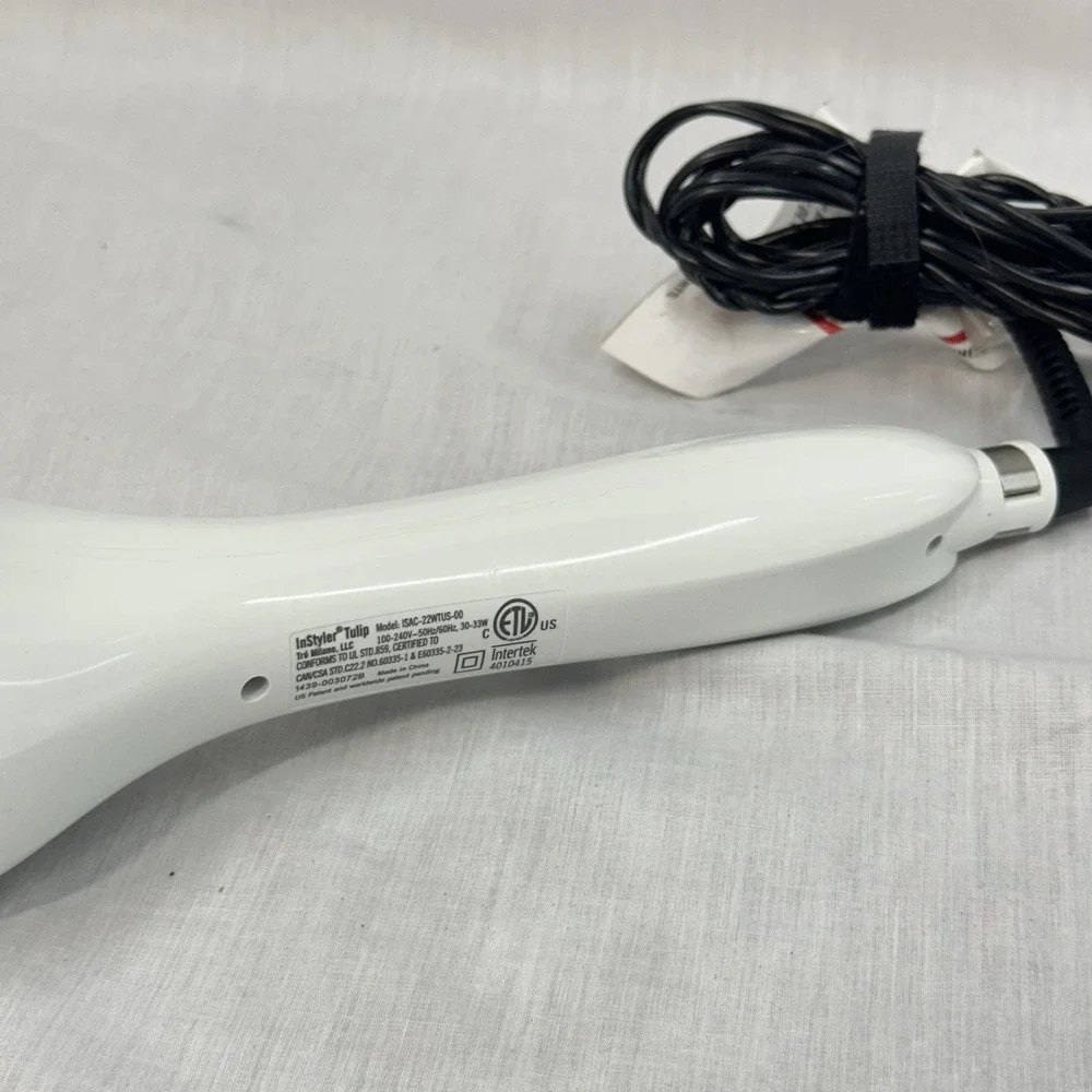 Instyler Tulip Auto Curler Automatic Curling Tong Iron Wave Machine White